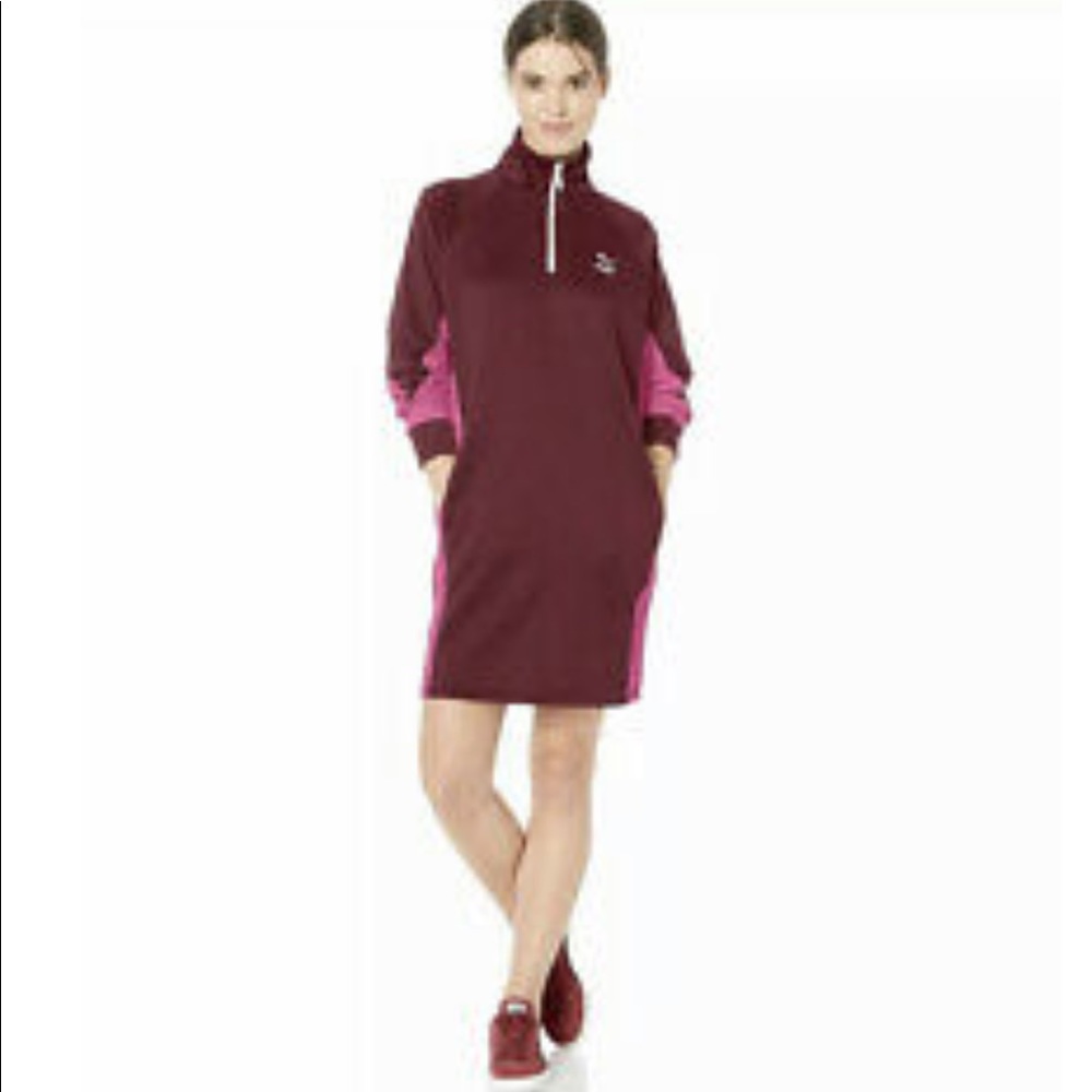Puma Long Sleeve Two-Tone Dress